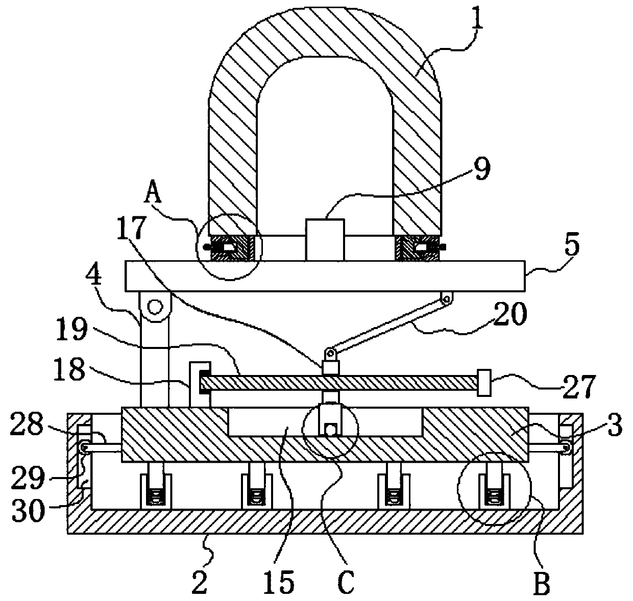 Hall current sensor with strong anti-jamming capability