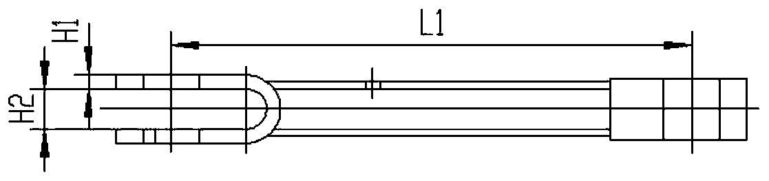 Positioning device of fork ear type thin-wall part