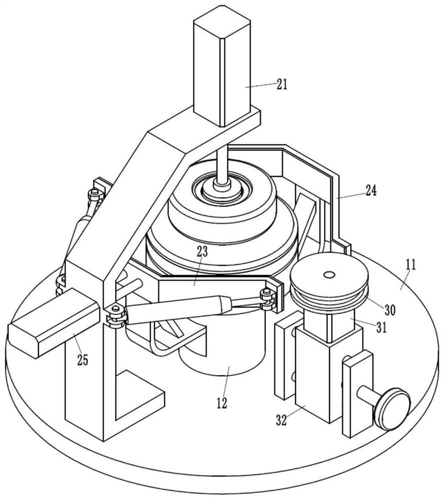 A round glass outer wall edging device