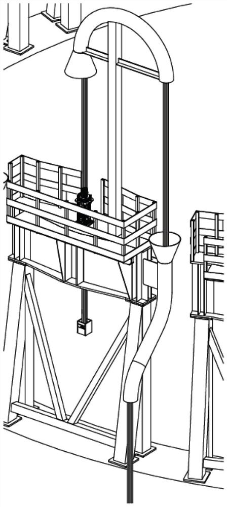 A method for hoisting a heat absorber