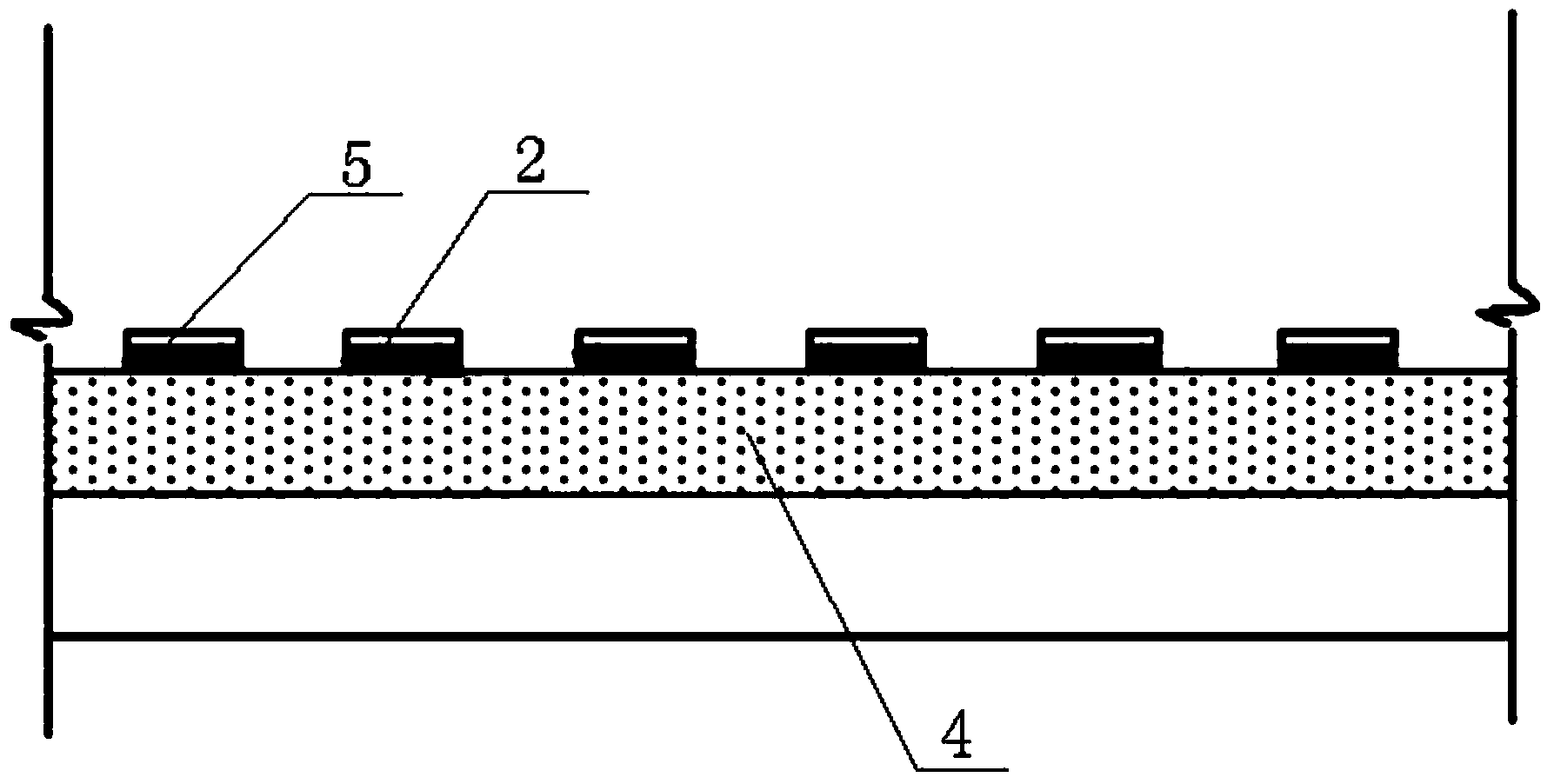 Carbon fiber sheet through-wall reinforcement treatment method for cast-in-place floor beam top cracks