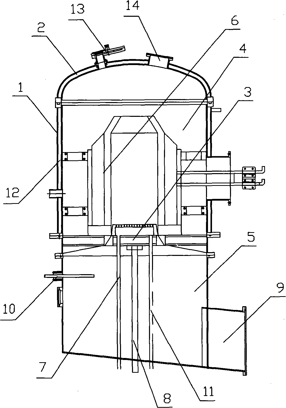 Vanadium-nitrogen alloy vacuum furnace