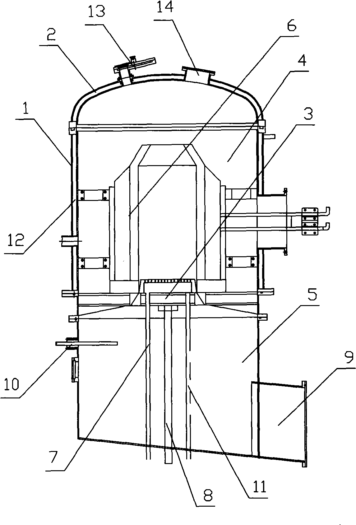 Vanadium-nitrogen alloy vacuum furnace