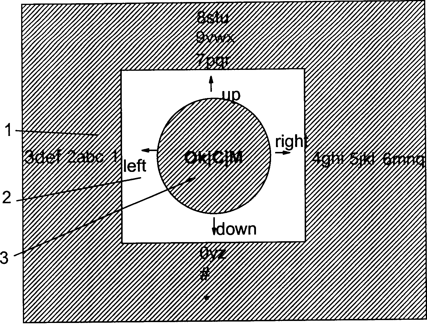 Device for inputting characters