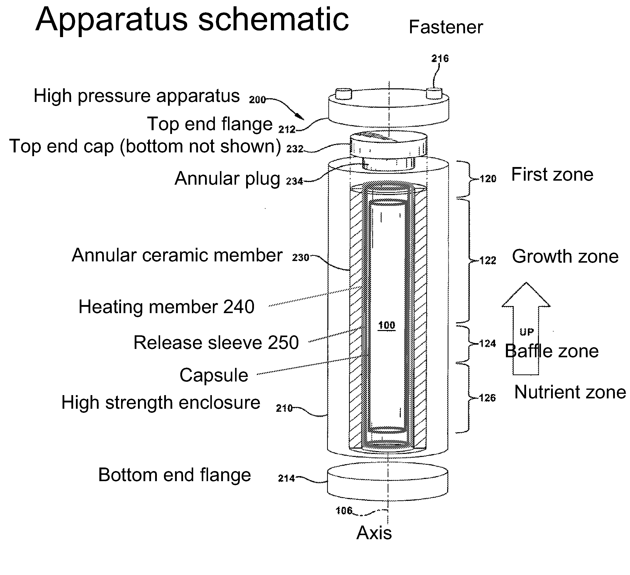 High pressure apparatus and method for nitride crystal growth