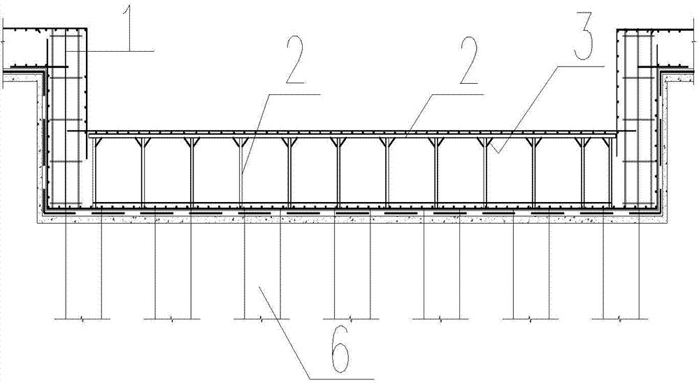 Method for constructing cavity foundation of super high-rise building