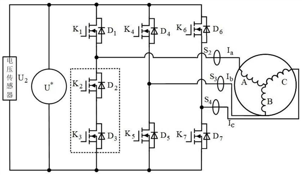 Brushless direct-current motor boost integrated driving system and control method