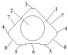 Assembly type concrete combined sand accumulation hole coast anti-erosion structure