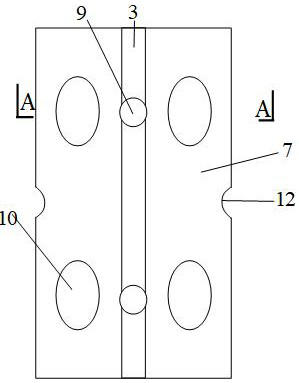 Assembly type concrete combined sand accumulation hole coast anti-erosion structure