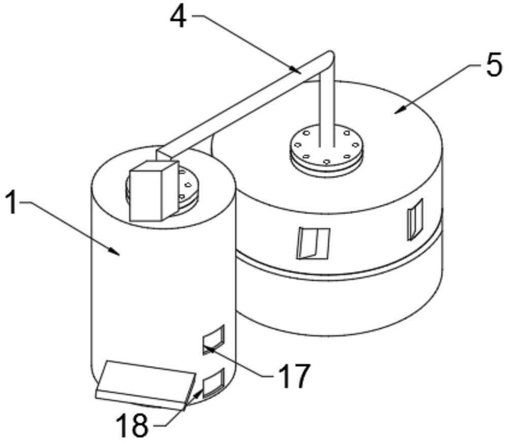 Wooden material dehydration device and method based on waste heat drying