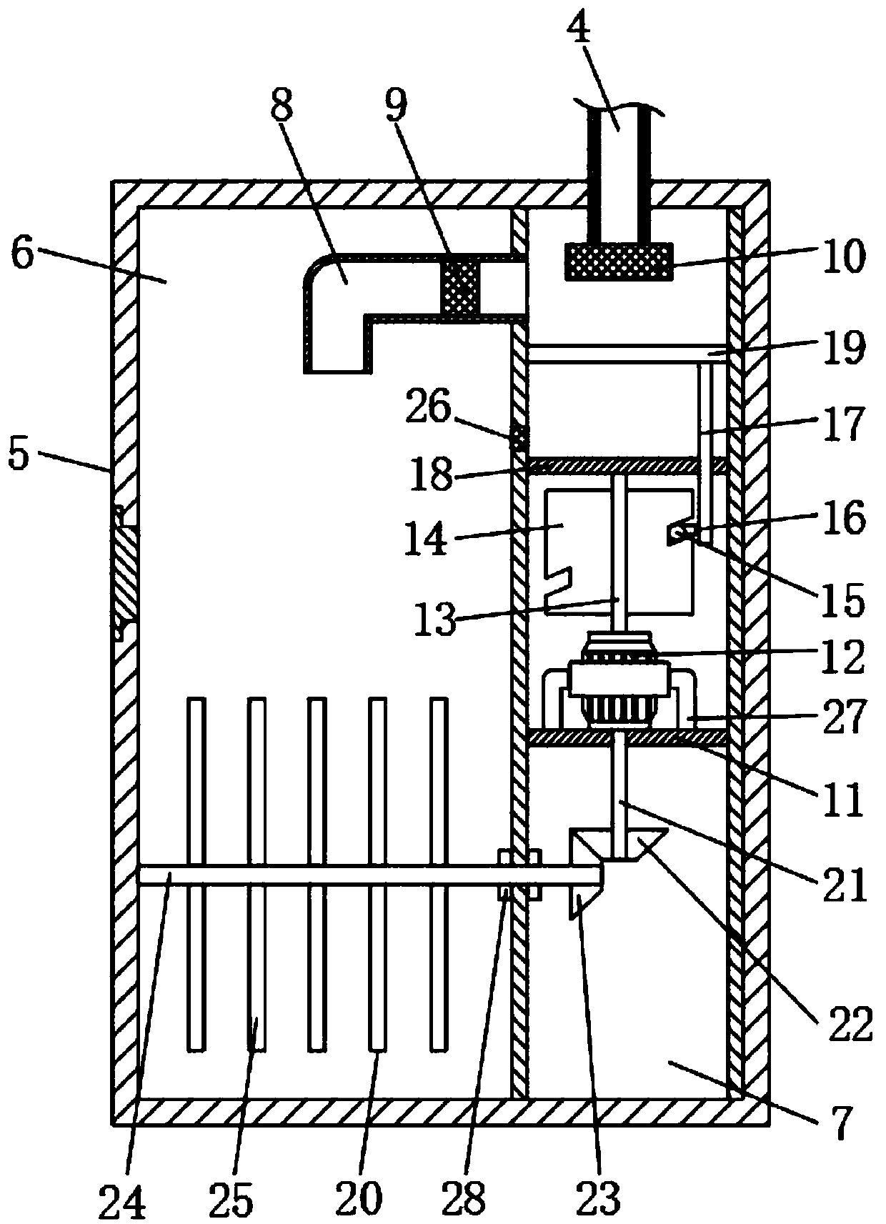 Abdominal cavity drainage device with flushing function for hepatobiliary department