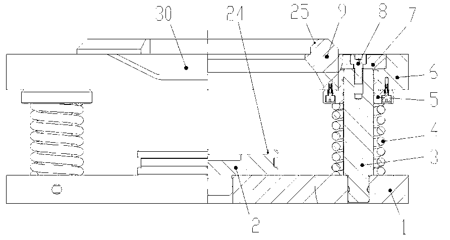 Press mounting device for one-time mounting of differential bearing of forklift