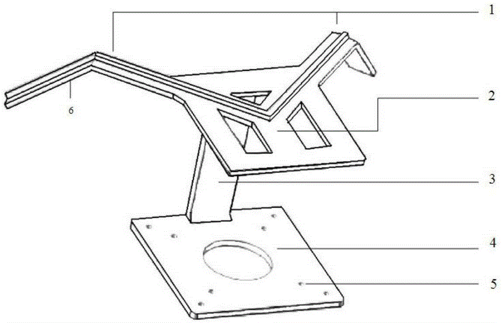 Airborne laser radar fixing device