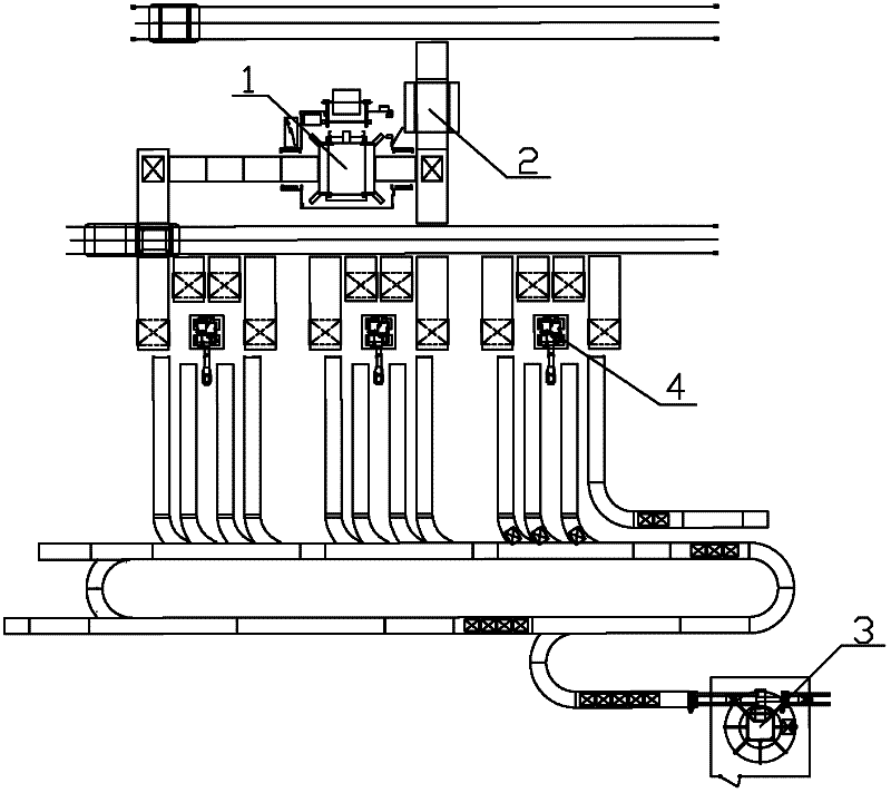 Method for warehousing cigarette cases via automatic logistics system