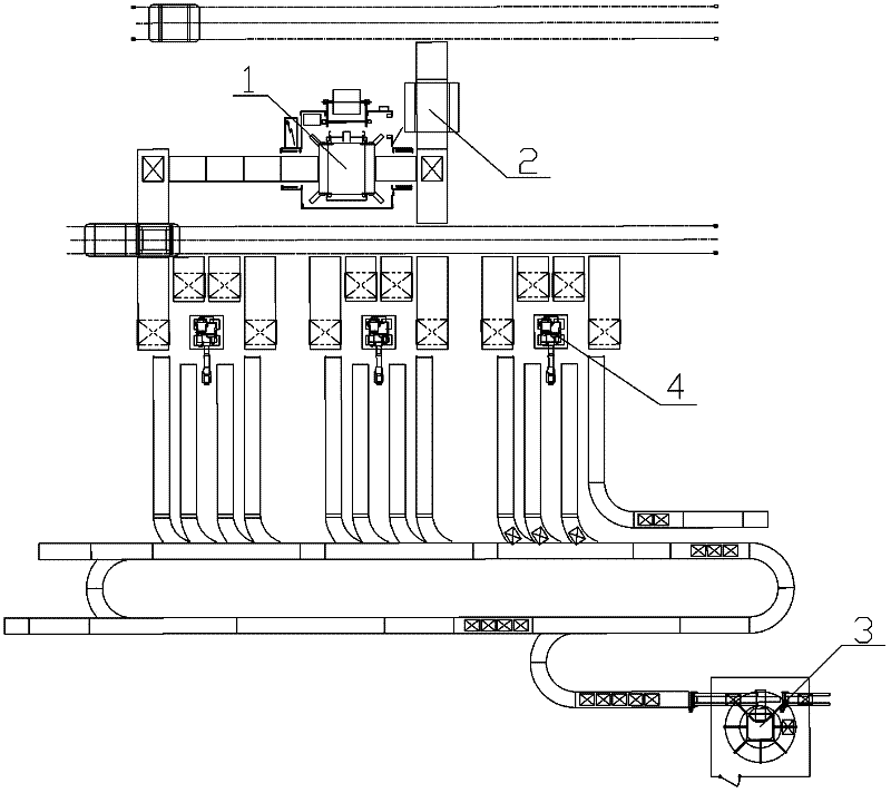 Method for warehousing cigarette cases via automatic logistics system