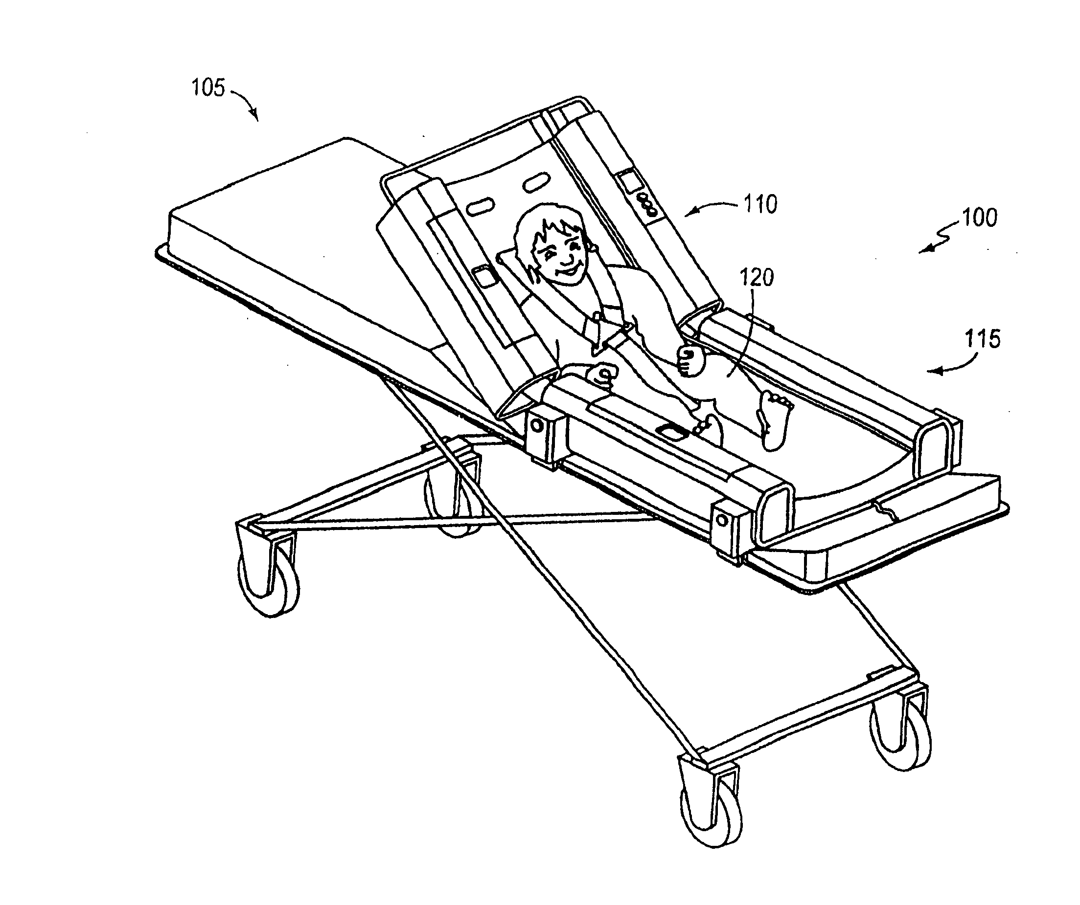 Pediatric emergency transport device