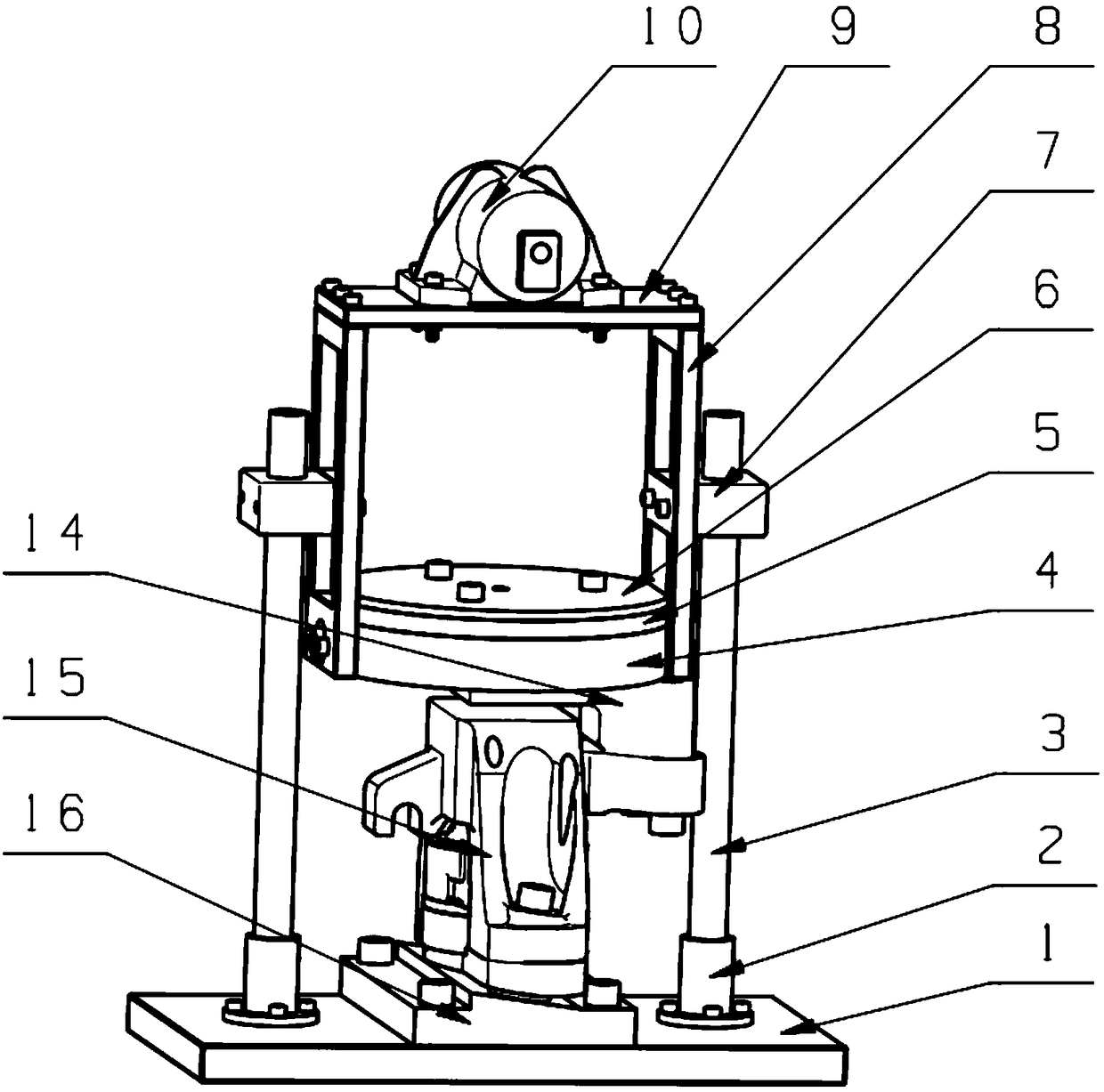 Vibration active control testbed