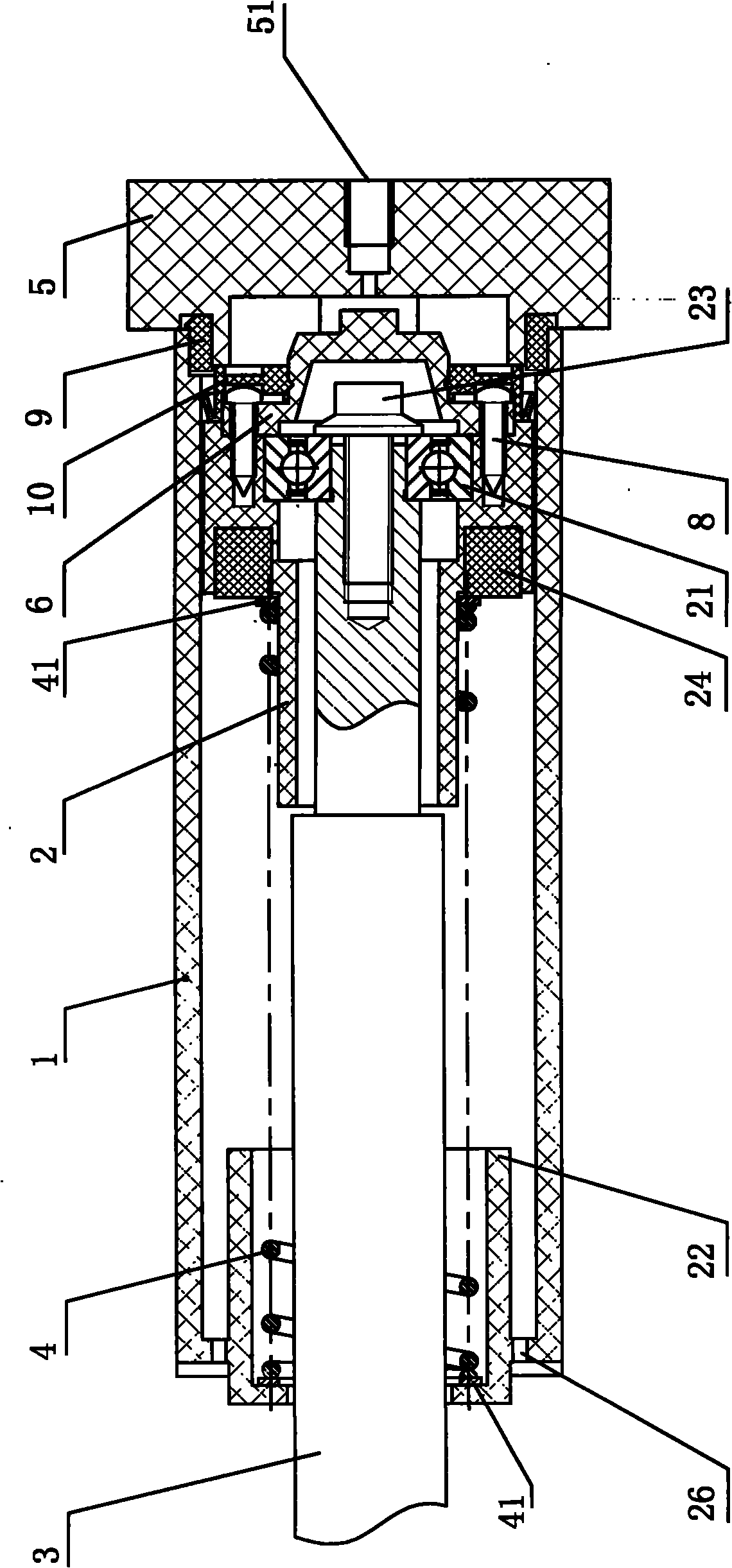 Profiled air cylinder