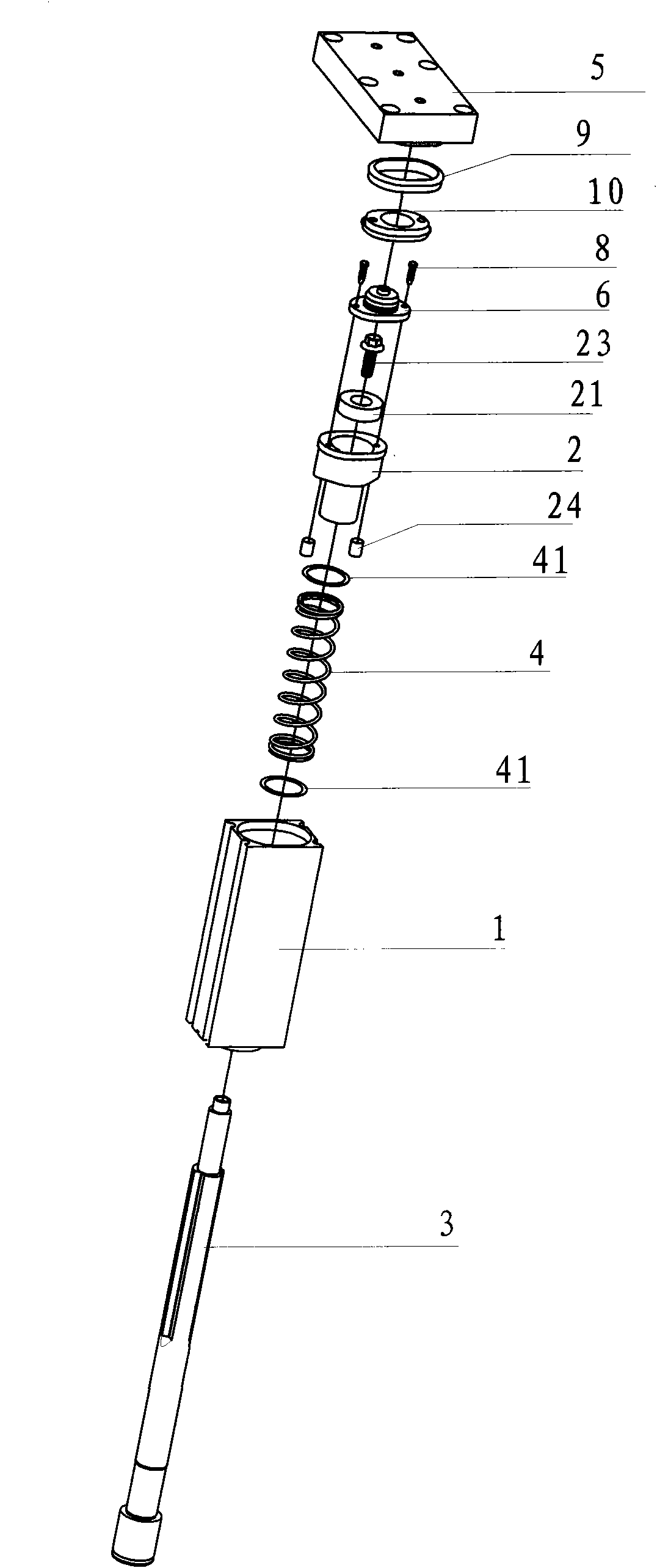 Profiled air cylinder