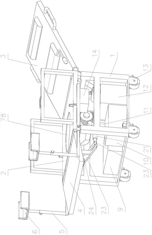 Multifunctional examination chair for obstetrics and gynecology department