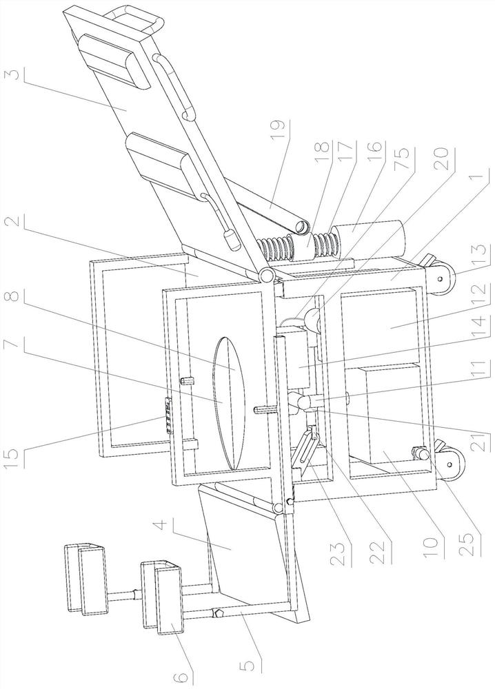 Multifunctional examination chair for obstetrics and gynecology department