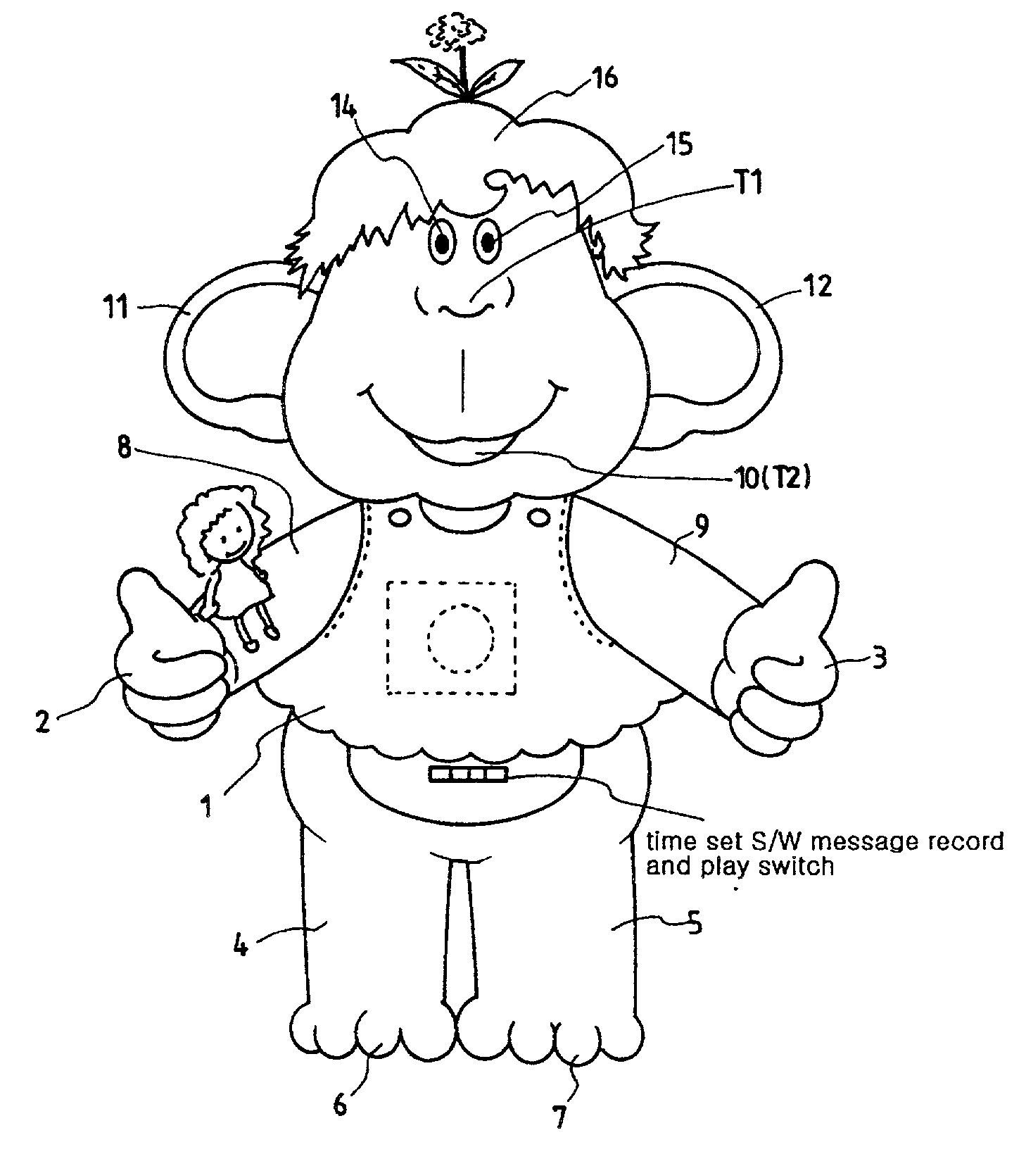 Toy having speech recognition function and two-way conversation for dialogue partner