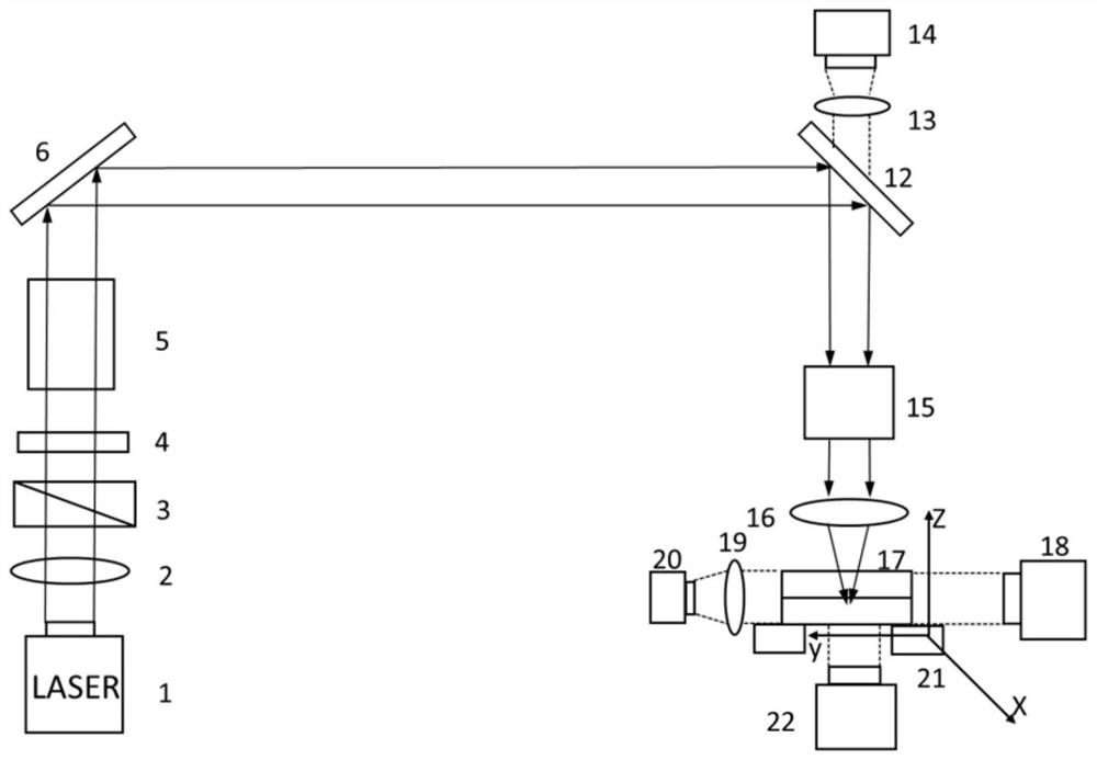 Double-light-path ultrafast laser welding device based on light beam shaping and machining method