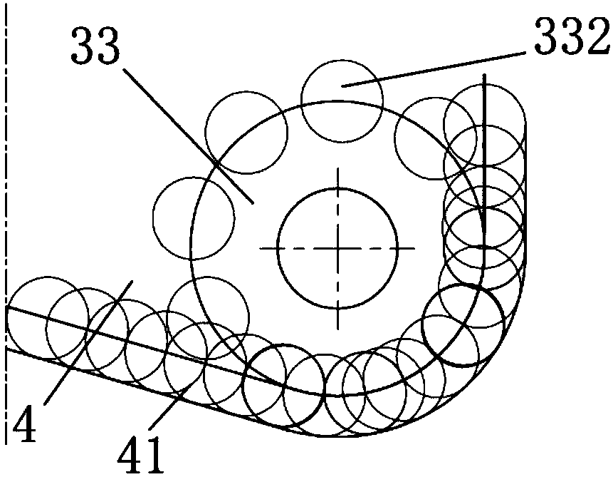 PDC (polycrystalline diamond compact) drilling bit with transposition cutter wings and long service life