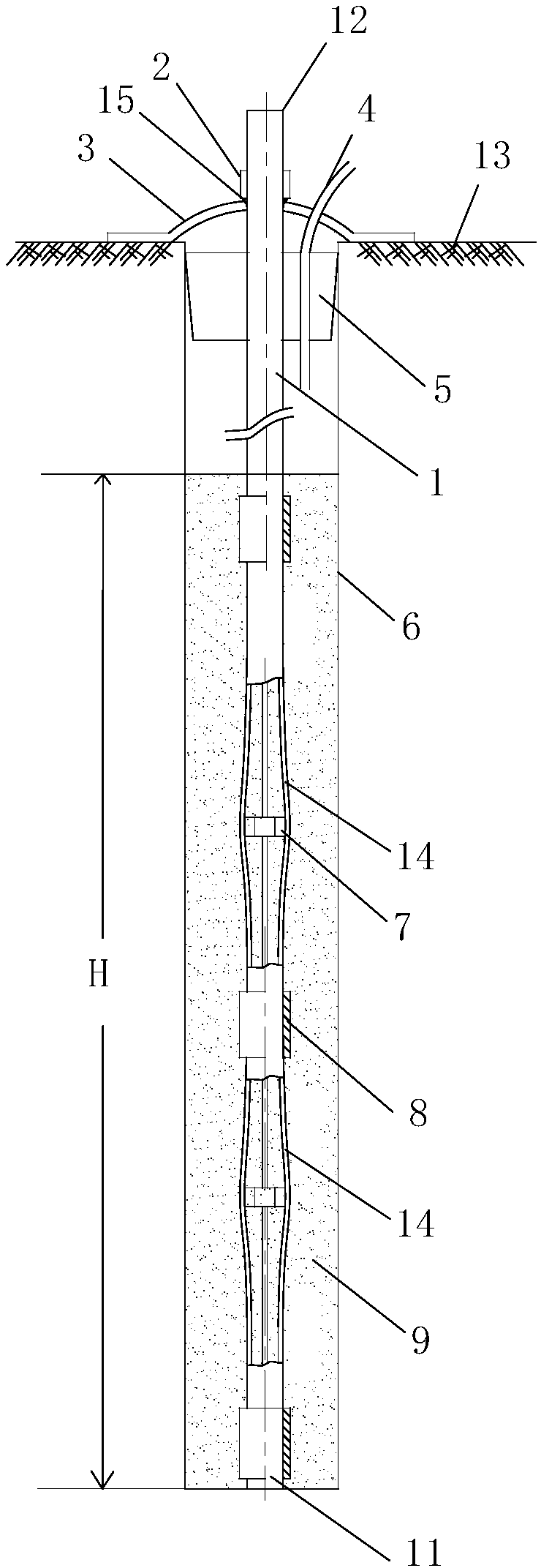 Construction method of anchor cable for prestressed grouting bird cage on floor of roadway