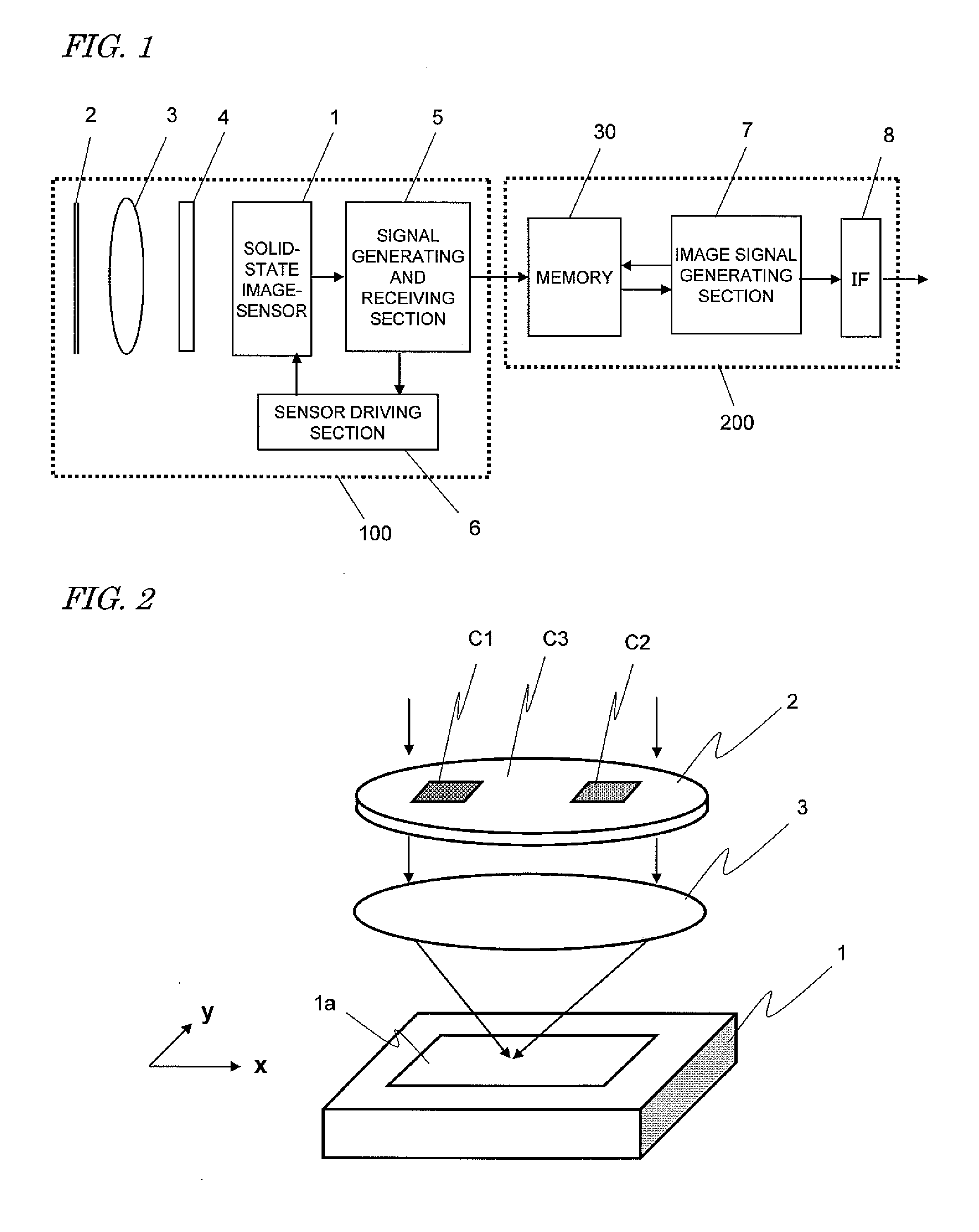 Three-dimensional image pickup device