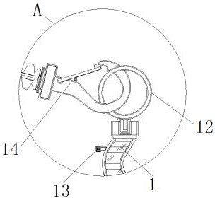 Offshore cleaning device with adjustable cleaning range for ocean oil spill treatment