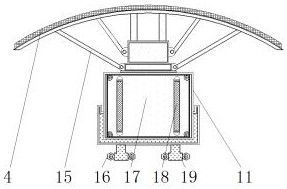 Offshore cleaning device with adjustable cleaning range for ocean oil spill treatment