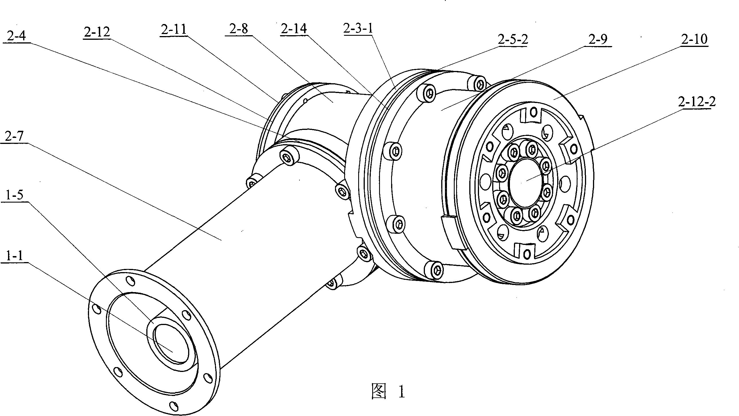 Spacing mechanical arm perpendicular style modularization joint