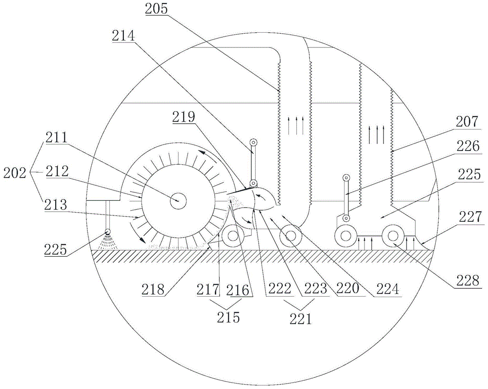 Road surface sweeper