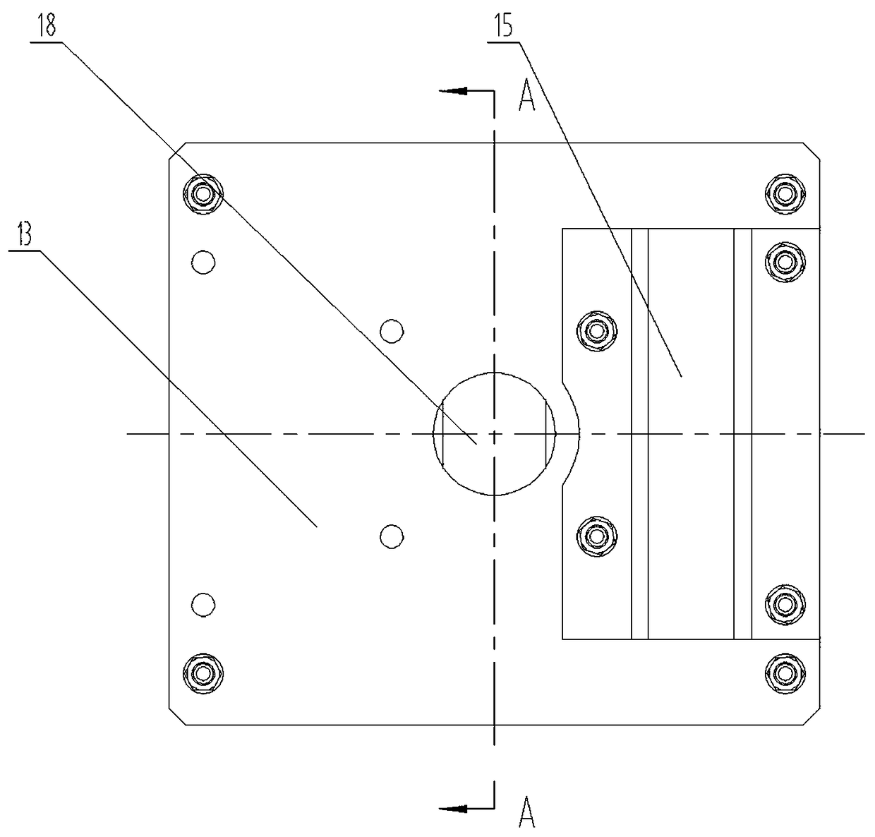 Flat cable lifting device for stacker