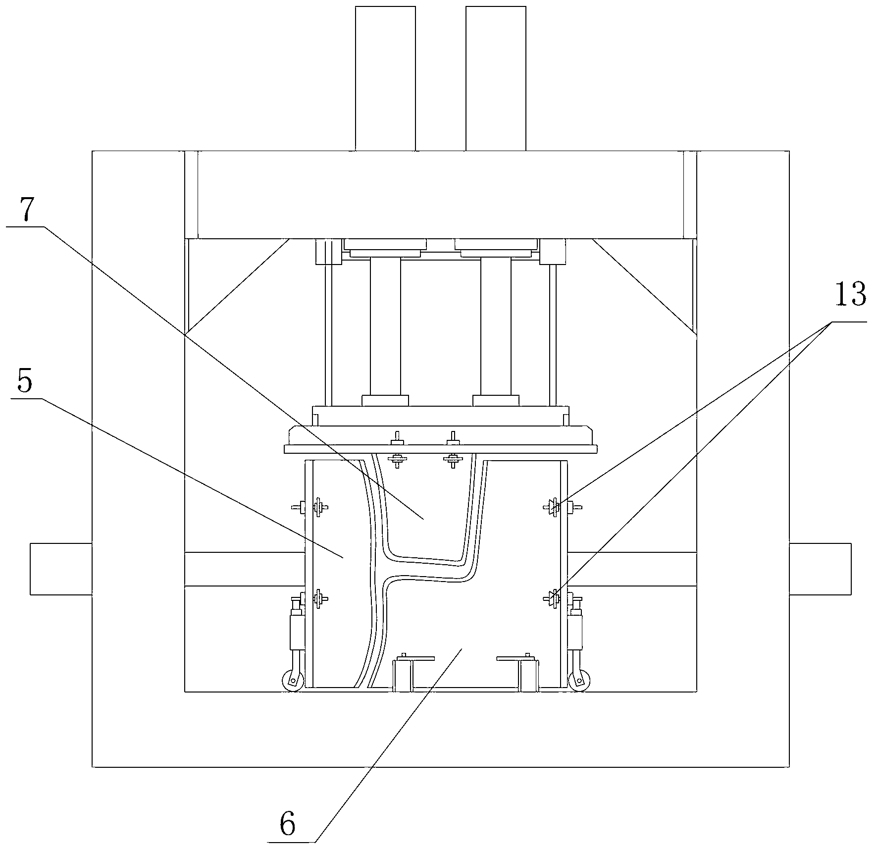 Manufacture method of multi-layer gluing bentwood chair and bentwood foot blank pressing machine