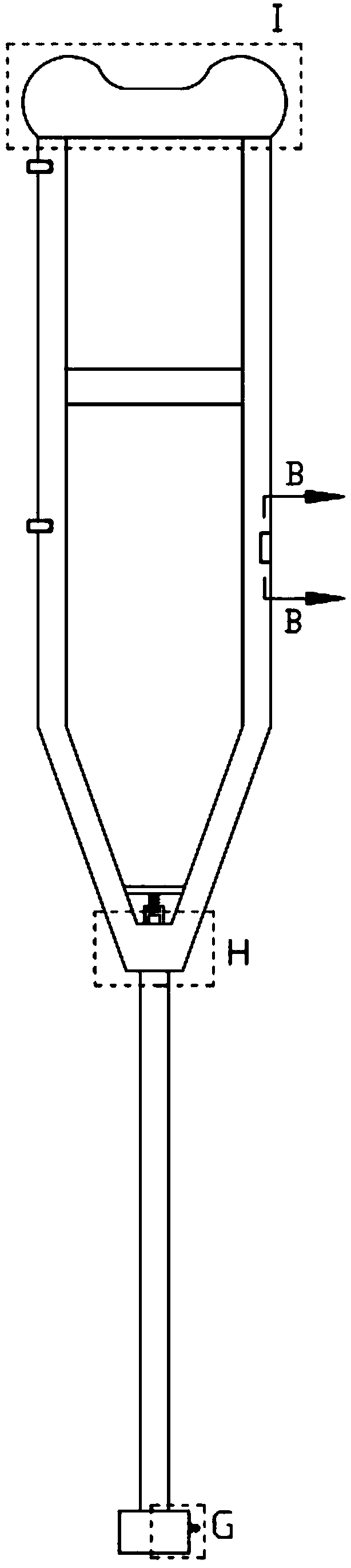 Novel multifunctional auxiliary walking device special for medical treatment