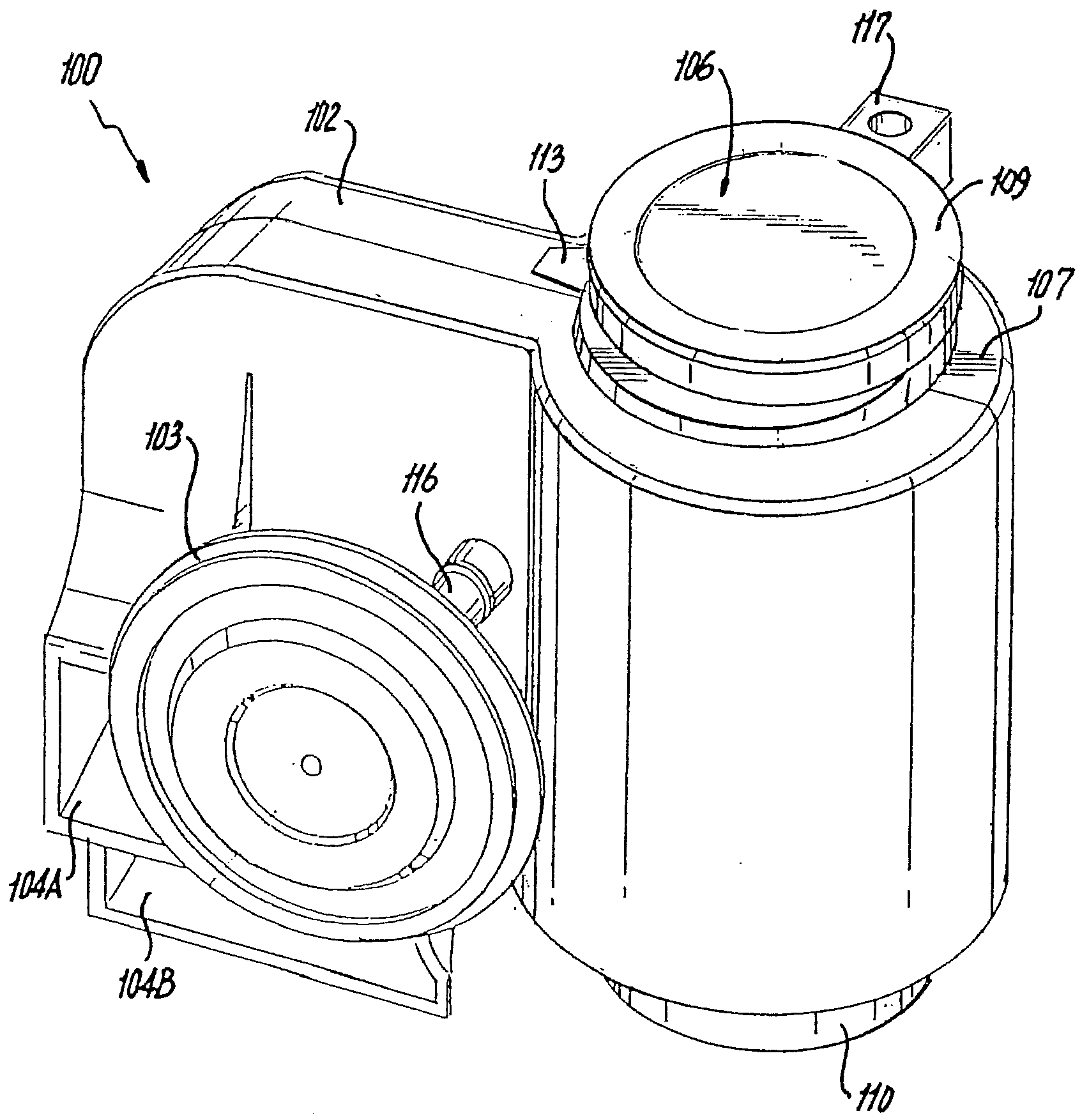 Electropneumatic horn system