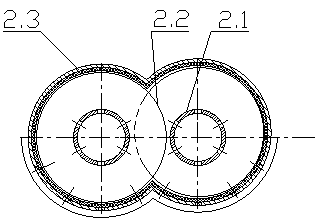 Gas oxidation sewage sludge multi-stage dehydration device