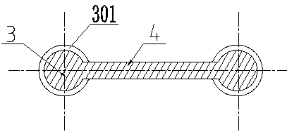 Anti-corona tubular busbar drainage wire clamp with split structure