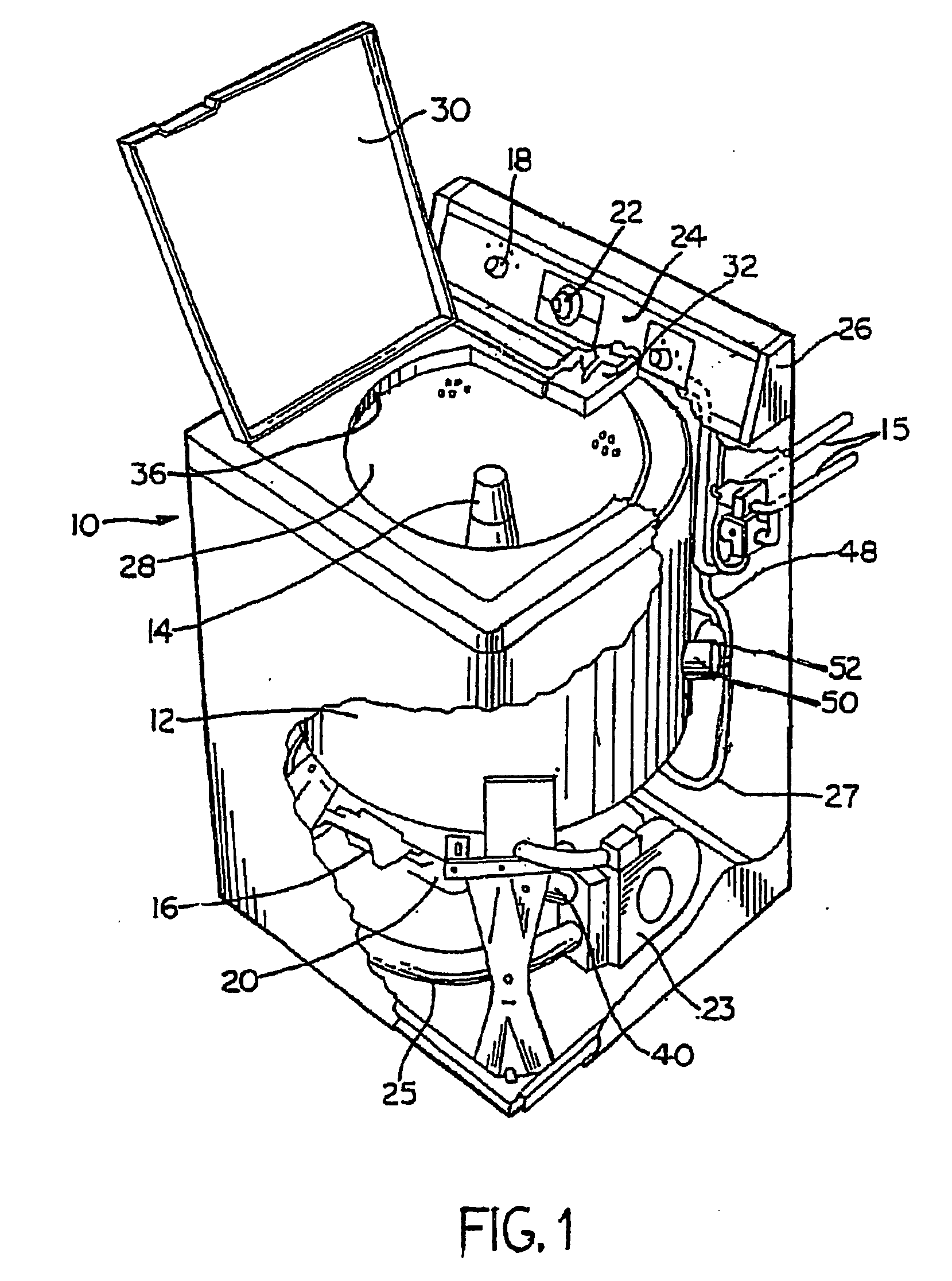 Stain removal process control method using BPM motor feedback