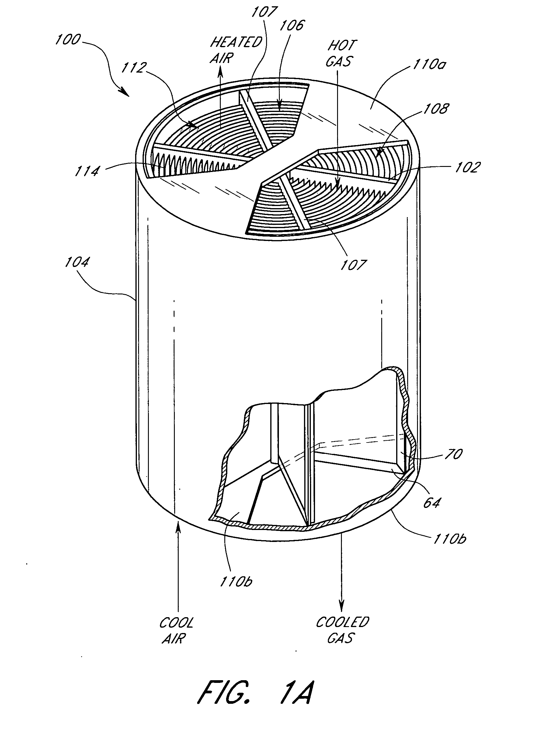 Heat exchanger having powder coated elements