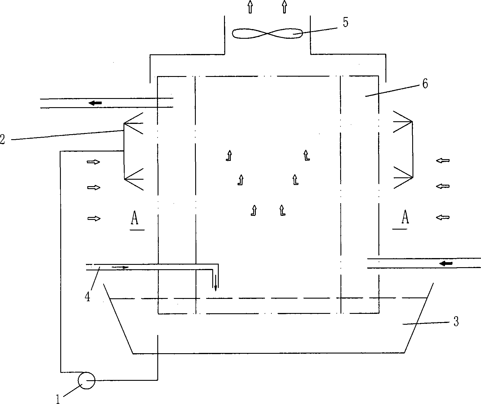 High-efficiency evaporation type radiator