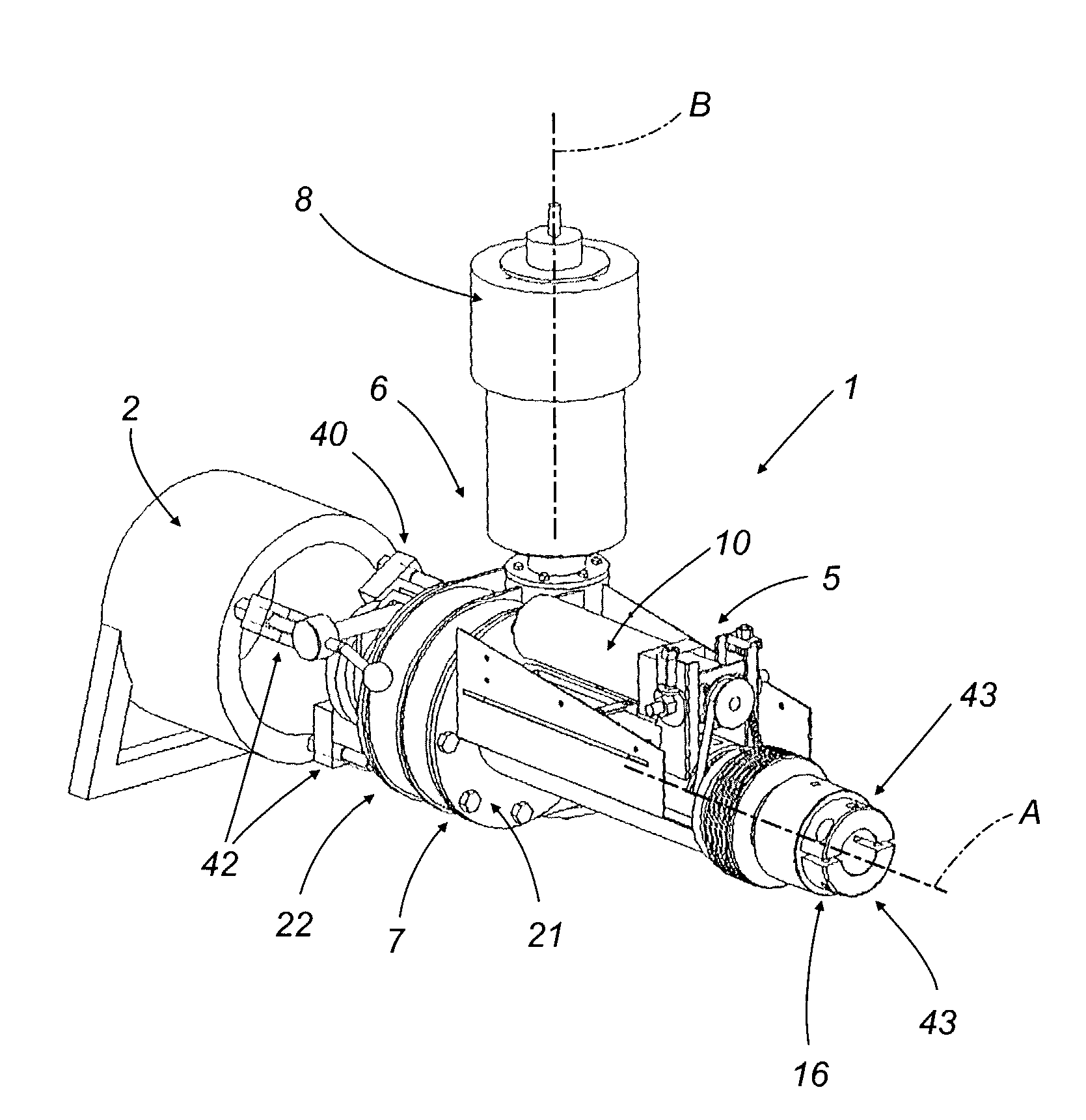 Portable boring and welding machine