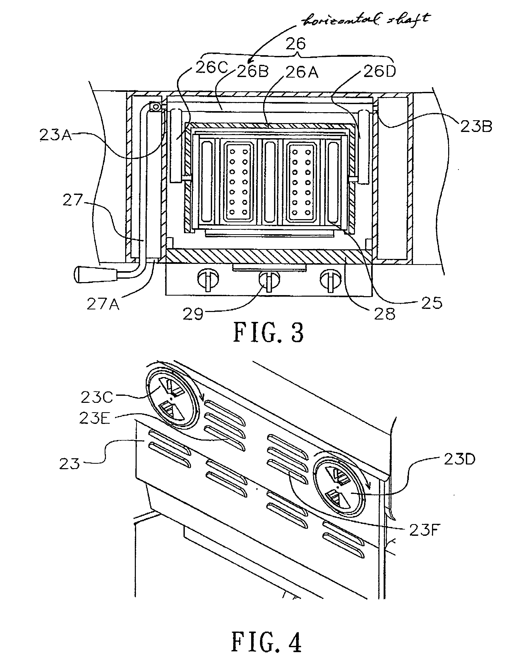 Barbecuing push cart