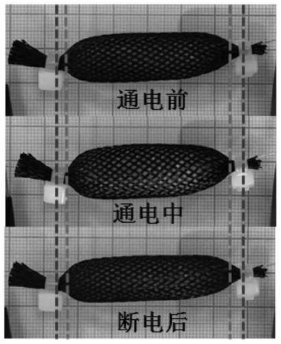 Flexible phase change type artificial muscle material and preparation method thereof