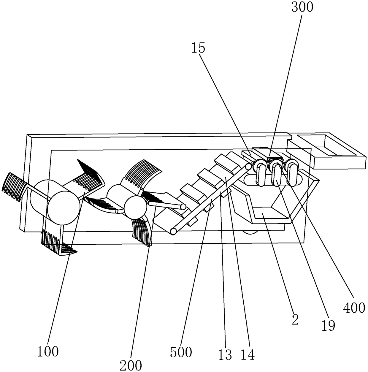 Feed forming device capable of collecting feed while walking and blowing up forage grass