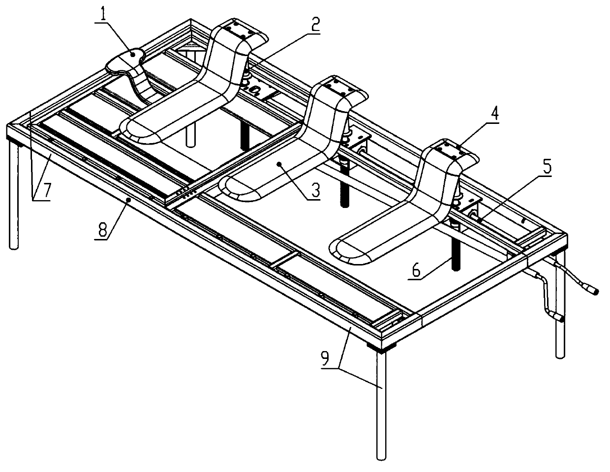 Human body lifter on bed