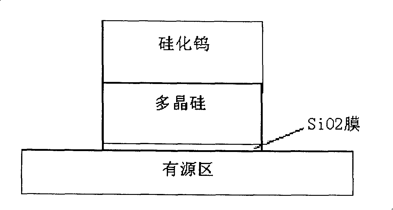 Method for etching tungsten-silicide silicon-die