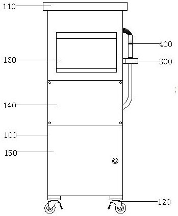 Steel belt surface dust removal device for slitting machine production line